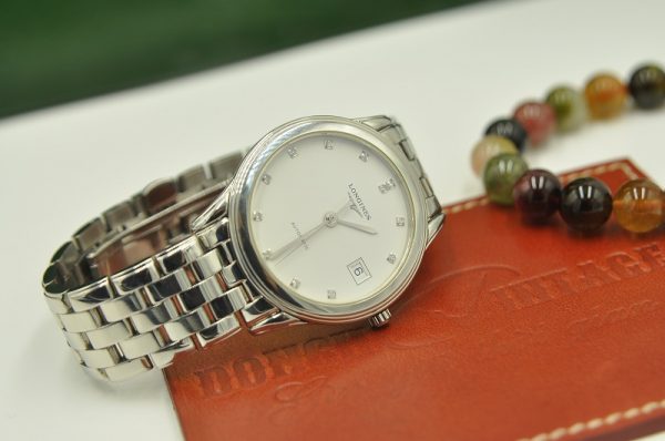 dong ho longines flagship diamond stainless steel automatic l4 774 4 27 6 1 Copy