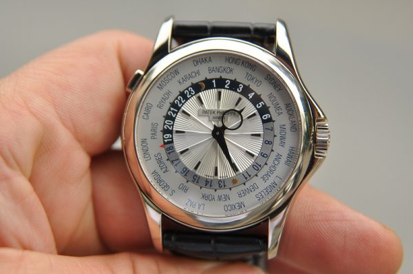 dong ho patek philippe 5130g 001 world time complicated 18k 39 5mm white gold 18k 5