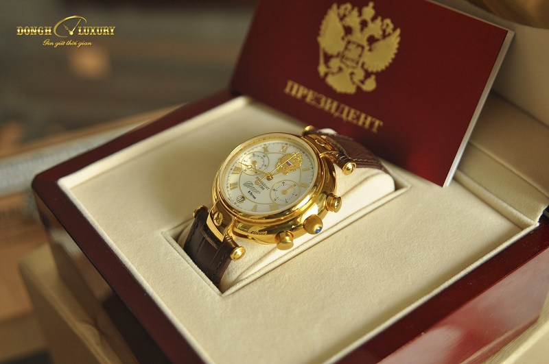 Đồng hồ President chữ ký Putin kim mũi giáo dáng chuông cực đẹp
