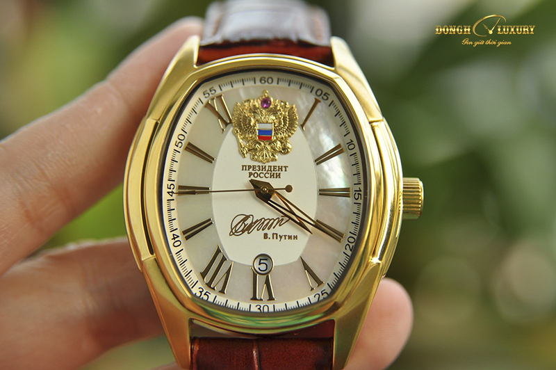 Đồng hồ Poljot cổ President Putin Oval chữ ký tổng thống Putin