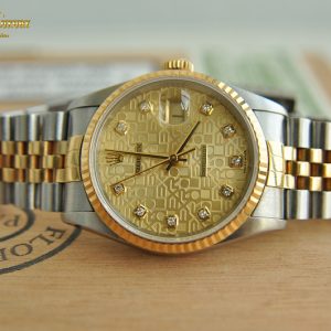 Đồng hồ Rolex Datejust 16233 demi vàng đúc 18k chính hãng