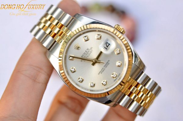 dong ho nam rolex datejust 116234 mat vi tinh trang diamond dial stainless steel 36mm 4