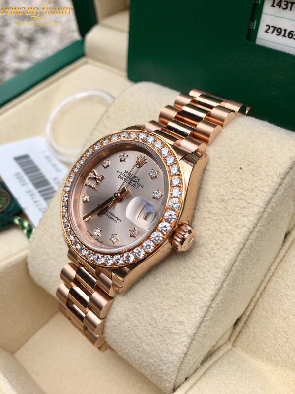 dong ho rolex date just rose gold 279165 28mm 2019 new 100 fullbox 3