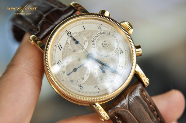dong ho nam chronoswiss ref ch 7521 ch7521 chronograph size 40mm vang duc 18k 4