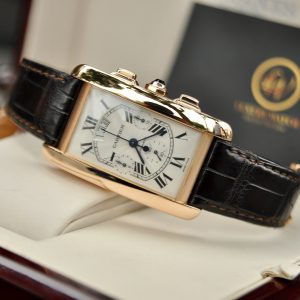 Cart 9 dong ho cartier w2609356 tank americaine vang hong nguyen khoi 18k 1