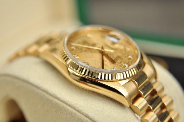 dong ho rolex day date 18238 mat vi tinh vang 18k size 36mm 4